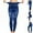 Blue, variant on Nrmvnmi High Waisted Ripped Flare Jeans for Women Distressed Bell Bottom Jeans Wide Leg Pants High Rise Wide Leg Jeans for Women