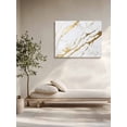 thumbnail image 5 of White Gold Modern Wall Art for Living Room,Canvas Picture Wall Decor for Bathroom Bedroom,Abstract Vintage Marble Geometric Painting Artwork for Office Kitchen Hallway Dining Room Home Decor 16"x20", 5 of 8