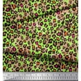 thumbnail image 3 of Soimoi Green Moss Georgette Fabric Leopard Animal Skin Print Sewing Fabric Yard 42 Inch Wide, 3 of 3