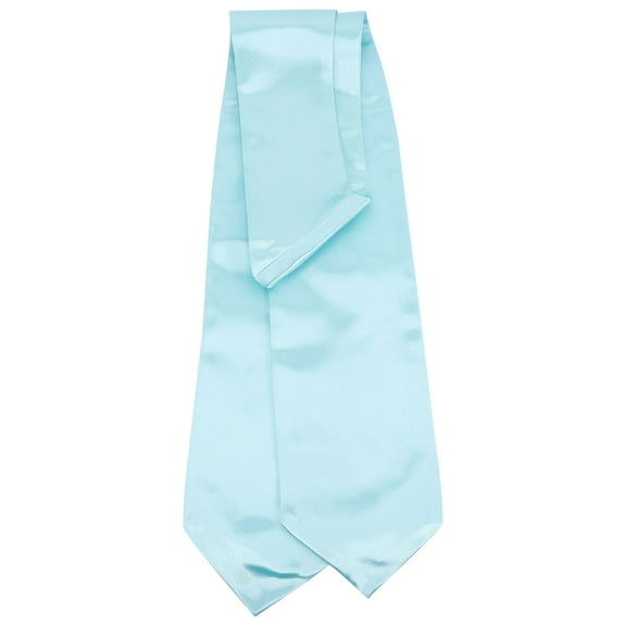 UPOUART 1Pcs Sky-Blue Polyester Graduation Gown Sash for Ceremonial Accessory Plain Design Rectangular 23x13.6in