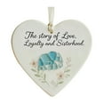 thumbnail image 2 of Dserfhy Elephant Friendship Heart Ornament Acrylic Heart-Shaped Sea Glass Friendship Decor Sea Glass Art Christmas Ornaments Gifts for Best Friends, 2 of 8