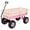 Pink, variant on Heavy Duty Steel Wooden Side Support Cargo Wagon with 10" All-Terrain Air Tires, Up to 220lb Load Capacity, for Towing Kids Toys, Gardening Supplies, Pink