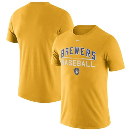 - Milwaukee Brewers Nike Practice T-Shirt - Gold - L