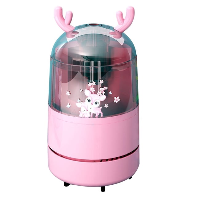 Desk Vacuum 2-In-1 Mini Desktop Vacuum Cleaner With Pencil Sharpener For Kids Gift