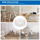 thumbnail image 5 of Uxcell 8pcs Round Rubber Furniture Caster Cups, Transparent (Fit for 0.8 - 1.6 Inch), 5 of 5