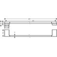 thumbnail image 4 of hansgrohe 41747670 AddStoris -Bath Rail -Towel Bar, Matte Black, 4 of 4