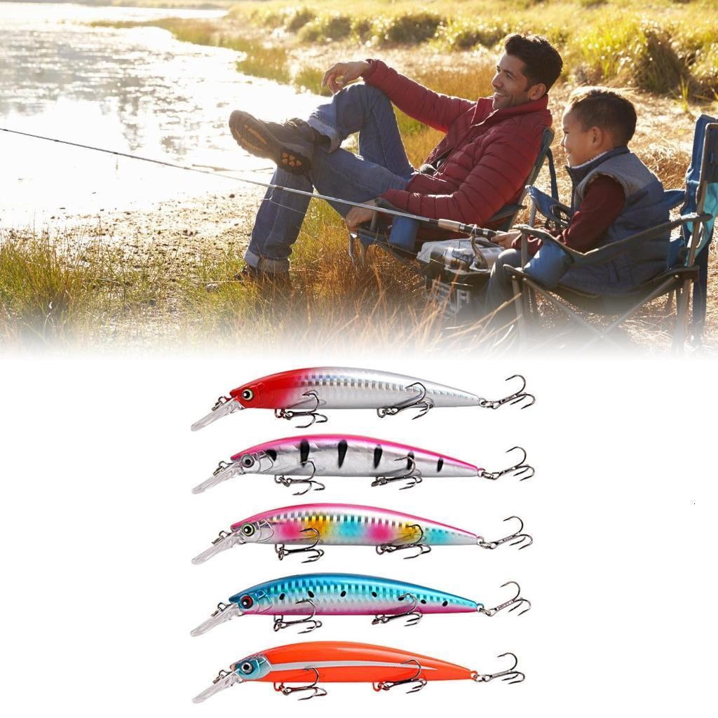 5pcs Fishing Baits Minnow Fishing Lure Artificial Hard Baits Topwaters Artificial Fishing Tackle Lure