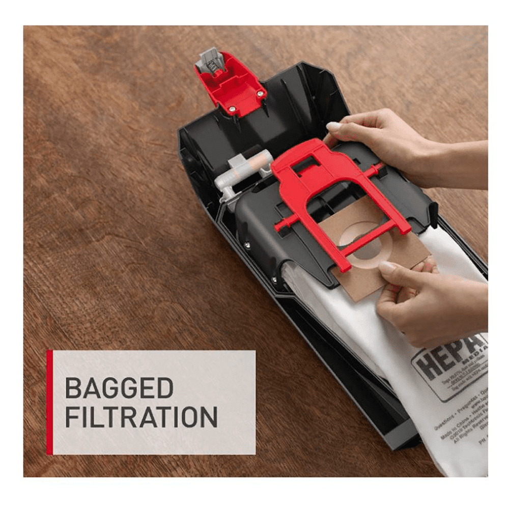 Hoover Bagged Upright Vacuum, Advanced Complete Performance, Pet Friendly, Powerful Suction, Extended Reach, 2-in-1 Pet Tool, Dusting Brush, Crevice & Upholstery Tool, UH30650PC, Grey
