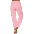 thumbnail image 4 of Diufon Plus Size Capris Pants for Women Solid Color Legging Pants High Waist Drawstring Pants, 4 of 7