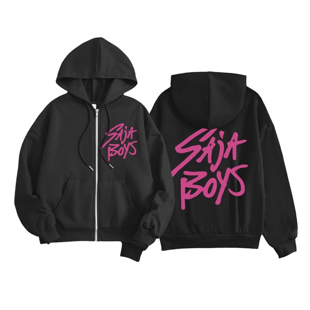 Pop cazadora para niña Hooded Sweatshirt,Soft Streetwear Pullover,Cute Long Sleeve Hoodie for Fall Winter Unisex (Black)