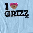 thumbnail image 2 of We Bare Bears Heart Grizz Women's T Shirt, Light Blue, X-Large, 2 of 6