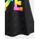 thumbnail image 4 of Tank Top con Estampado Gráfico en Talla Extra Rosegal  Camisetas sin mangas de talla grande, 4 of 5