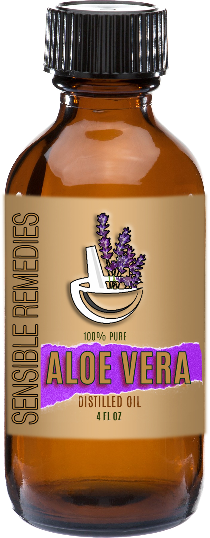 Sensible Remedies Aloe Vera Oil 100 Pure and Natural Distilled 4 fl oz