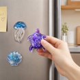 thumbnail image 5 of Clearance! Cute Fridge Magnets - Crushed Ice Turtle Liquid Filled, Ocean Series Decor for Kitchen Whiteboard and Locker, Funny Gift, 5 of 6