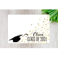 thumbnail image 4 of Andaz Press Custom Personalized Disposable Paper Placemats, 12 x 18 Inch, Set of 25, Custom Polka Dot Graduation Cap, Tableware, Dining, Tabletop, Table Setting for Graduation Party, 4 of 4
