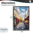thumbnail image 4 of Stupell Industries Victorian Charming Paris Street Scene Gray Floating Frame Canvas Art, 21 x 31, by Petals Prints Design, 4 of 8