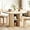 Natural Wood, variant on LINLUX 47-inch Round Dining Table with Storage, Modern Fluted Design Side Shelf for Dining Room, Kitchen, Perfect for 4-6 People (Natural Wood)