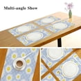 thumbnail image 3 of GZHJMY Placemats Set of 4,Daisy Flower Heat-Resistant Non-Slip Double Sided Washable Kitchen Dining Table Mats for Kitchen Table Decoration, 12"x18", 3 of 6