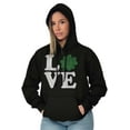 thumbnail image 3 of St Patrick's Day Shamrock Love Women Plus Size Graphic Pullover Hoodie Brisco Brands 5X, 3 of 4