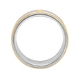 thumbnail image 4 of Men's 7MM Two-Tone Stainless Steel Lord's Spanish Prayer Wedding Band, 4 of 5