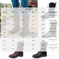 thumbnail image 3 of JUSLIO Boots for Women,Mid Calf Boots Comfortable Mid Heel Round Toe Platform Side Zip Lace Up Versatile Boots, 3 of 7