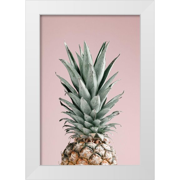 Artographie Studio 11x14 White Modern Wood Framed Museum Art Print Titled - Pineapple Pink 02