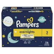 Pampers Swaddlers Overnight Diapers Size 3, 116 Count (Select for More Options)