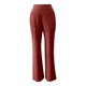 thumbnail image 5 of Pantalones casuales de pierna recta para mujer: holgados con bolsillos, poliéster de color liso, para uso diario, para estar por casa y para actividades al aire libre, 5 of 6