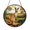 Acrylic 3.5 Inch, variant on Kangaroo Outback Round Suncatcher – Stained Glass Style Wildlife Window Decor