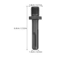 thumbnail image 3 of KAKOWELY round drill Hammer Drills Ground Rod Driver Ground Rod Driver Replacement Sturdy Hammer Drill Replacement Rod Driver Rotary Hammer Grounding Rods Tool Hammer Wrench Adapter For Efficient Diy, 3 of 5