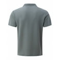 thumbnail image 4 of B91xZ Mens Short Sleeve Polo Shirts with Collar Performance Moisture Wicking Quick Dry Polo Shirts for Men Soft Breathable Polo Shirts,Gray XXXL, 4 of 5