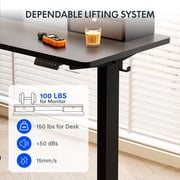 FlexiSpot 55x24 Electric Standing Desk with One-Piece Desktop, 2 Removable Drawers, Headphone Hook, 4 Height Memory Presets, 250lbs Capacity Ergonomic Sit Stand Desk with Monitor Stand