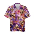 thumbnail image 4 of Camisa hawaiana con estampado 3D de perro y pizza divertida para hombre, camisas de verano con solapa, blusas de manga corta a la moda, blusas de gran tamaño con botones, 4 of 5
