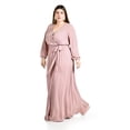 thumbnail image 2 of Vestido elegante de manga larga Roman Fashion /Tallas Extras, 2009 (Mauve) rosa 38, 2 of 6