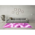 thumbnail image 3 of Ahgly Company Indoor Square Abstract Pink Modern Area Rugs, 7' Square, 3 of 4