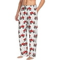 thumbnail image 6 of Logiee Red Wheeled Tractors Print Pajama Pants for Men,Men’s Pajama Bottoms,Mens PJ Pants with Pockets & Button Fly-Small, 6 of 6