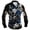 Blue, variant on Big and Tall Halloween Shiirt for Men Shirt For Festive Occasions with Classic Button Down and Comfortable Ideal for Daily Casual And Party Events Yellow 3XL