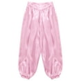 thumbnail image 4 of YUUMIN Kids Girls Praise Belly Dance Pants Wide Leg Bloomers Trousers for Arab Carnival Party Performance Pink 14, 4 of 6