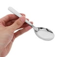 thumbnail image 3 of Cuchara plana de acero inoxidable Cuchara de té de acero inoxidable Cucharas de postre Cucharas de cocina Cucharas de sopa Cuchara de mesa de metal para cocina casera o restaurante Plata, 3 of 6