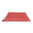 thumbnail image 2 of Ahgly Company Machine Washable Indoor Square Abstract Red Modern Area Rugs, 7' Square, 2 of 4