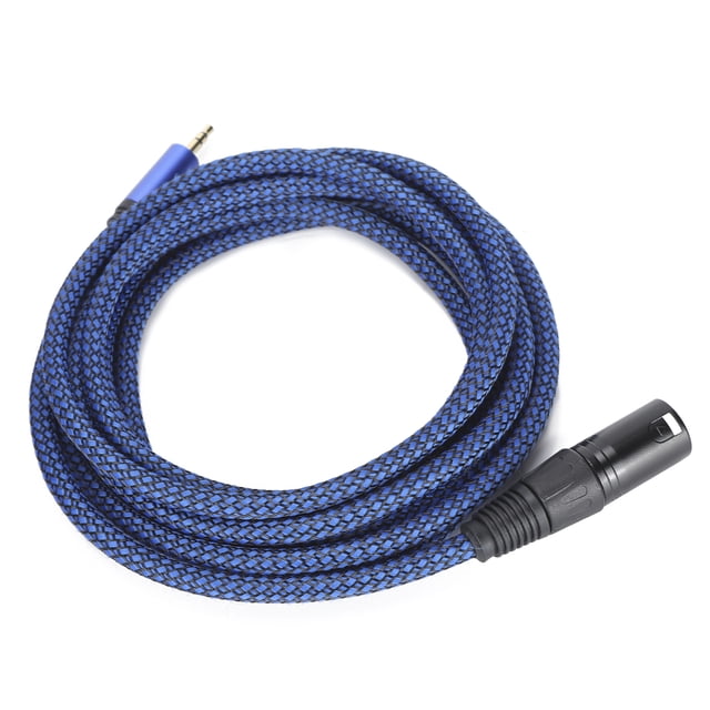 XLR To 1/8inch Cable, Performance Environmental Protection 24AWG Durable Microphone Cord For Live Performances For Studio