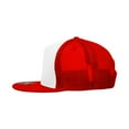 thumbnail image 3 of Decky 1040 5 Panel High Profile Structured Cotton Blend Trucker-White/Red, 3 of 6