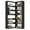Black, variant on DreamCurship 71” Tall Corner Bookshelf, 6 Tier L-Shaped Large Display Bookcase with LED Light, Industrial Corner Etagere Bookcase Storage Display Rack for Living Room Home Office, Rustic Brown, Black