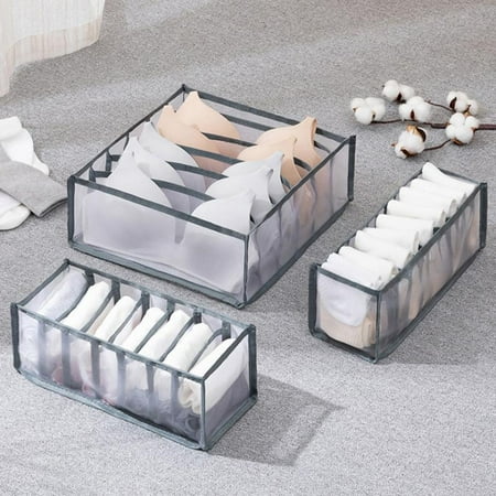 

Foldable Underwear Storage Box Compartment Underpants Bra Organizer Drawer