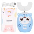 thumbnail image 2 of U Shaped Automatic Toothbrush Cartoon Ultrasonic Toothbrush Oral Cleaning Brush for KidsBlue, 2 of 5