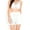 White, variant on Women's Elastic Waist Pleated Drawstring Shorts with Side Pockets- Teal,Medium