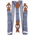 thumbnail image 1 of Leather Clip And Button Suspenders For Men, Y-Back Style For Formal Outfits, 1 of 8