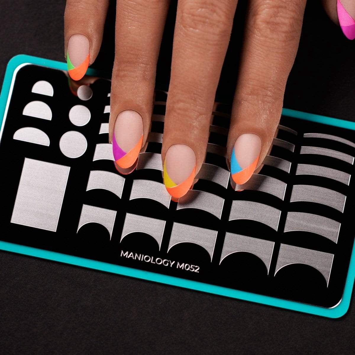 Maniology Pardon my French Nail Stamping Bundle - 1 Stainless Steel Plate with Nail Art Set
