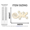 thumbnail image 2 of Unfinished Wood Lizard Shape 30" / 1/4", 2 of 3