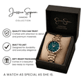 thumbnail image 7 of Jessica Simpson Diamond Collection Women Watch, Classic Quartz, Metal Band, Round Faceted Crystal Face, Elegant Dress Watch for Women, 7 of 7